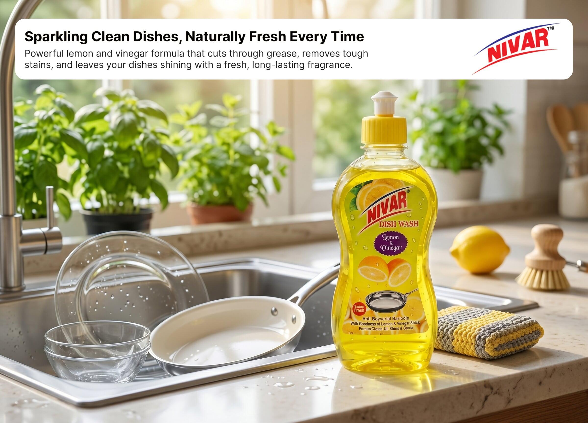 Benefits of Dish Wash Liquid – Lemon & Vinegar Fragrance